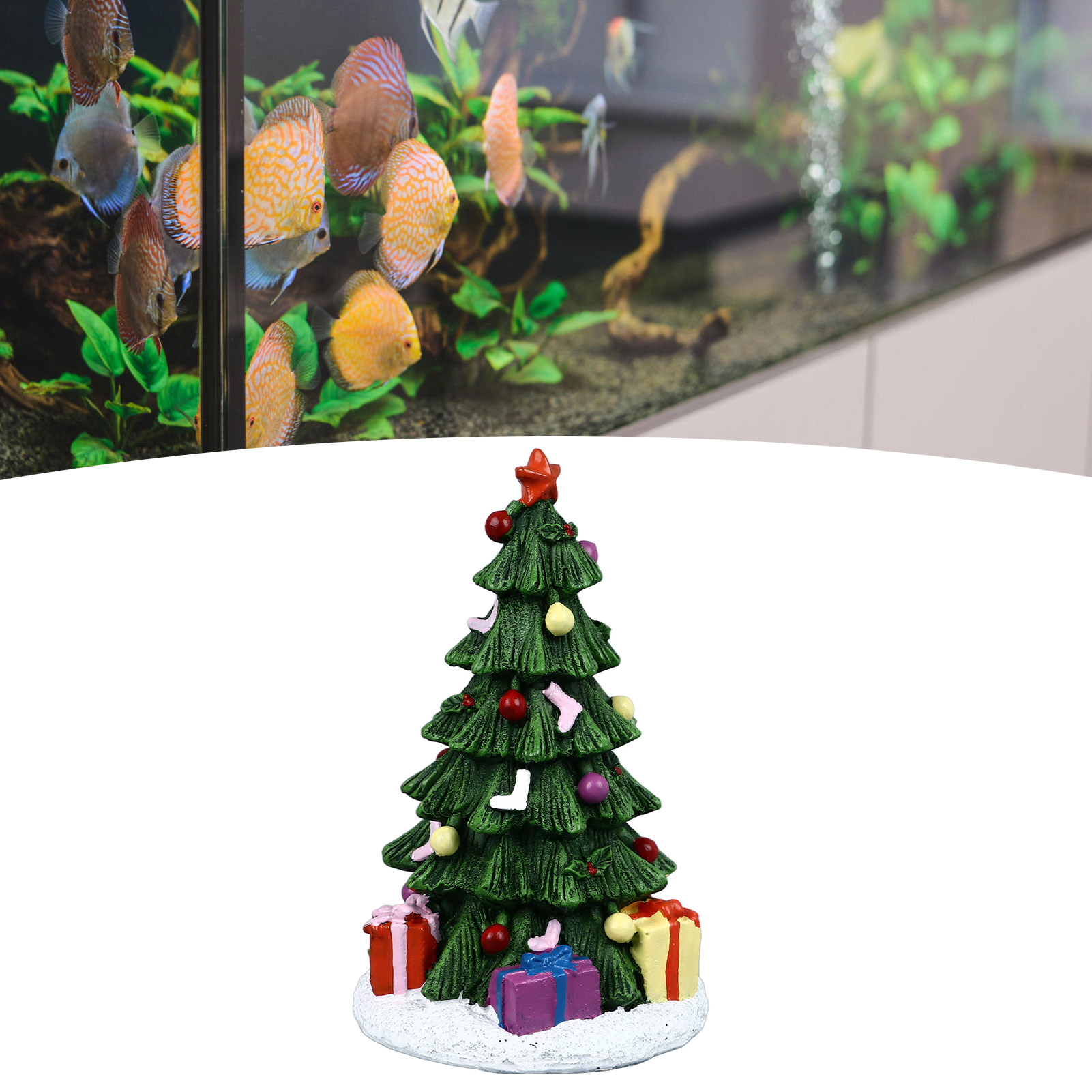 Aquarium Plant Substrate - Ornement précieux de poisson de Noël,