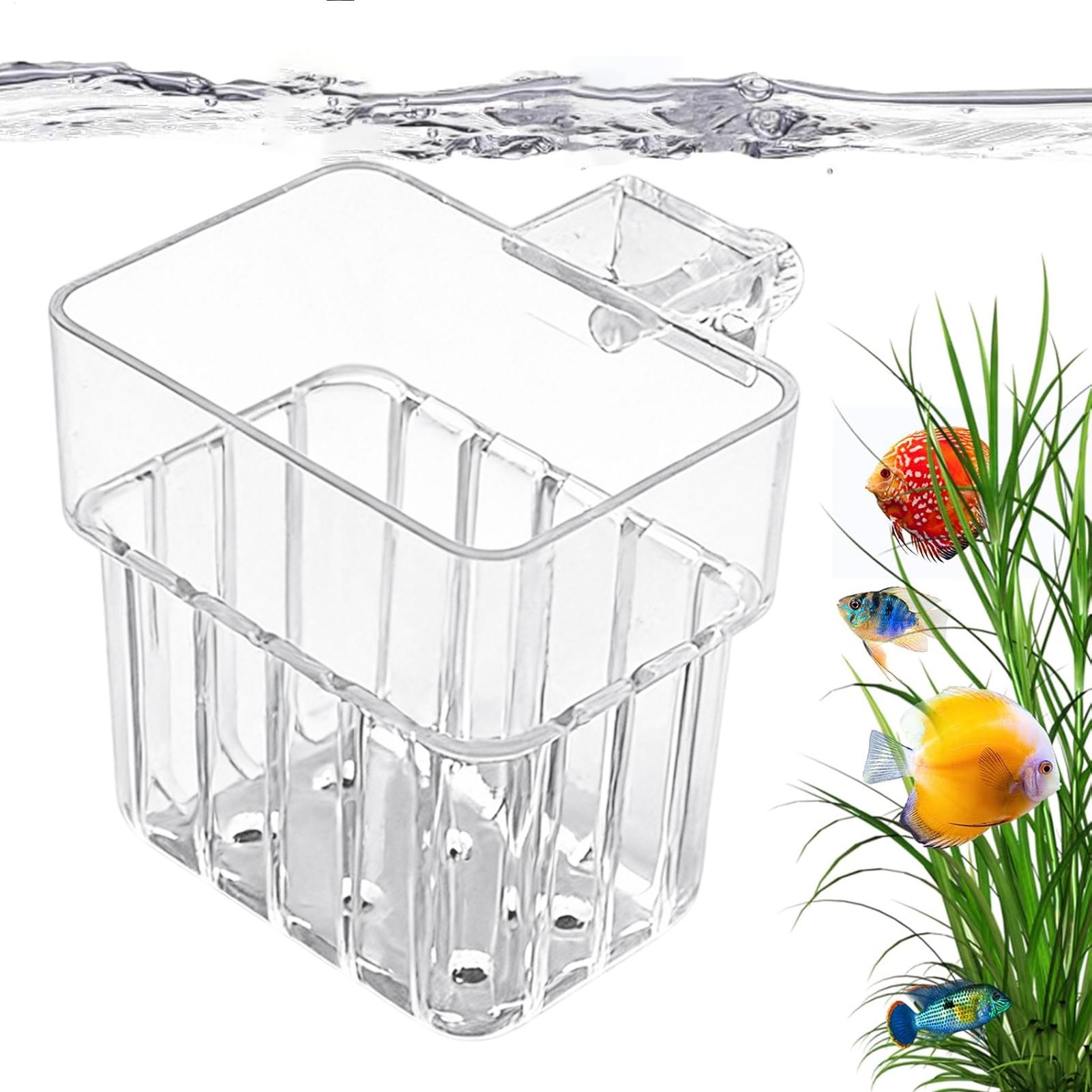 Plant Aquarium Pot - Pot transparent suspendu pour plantes d'aquarium,