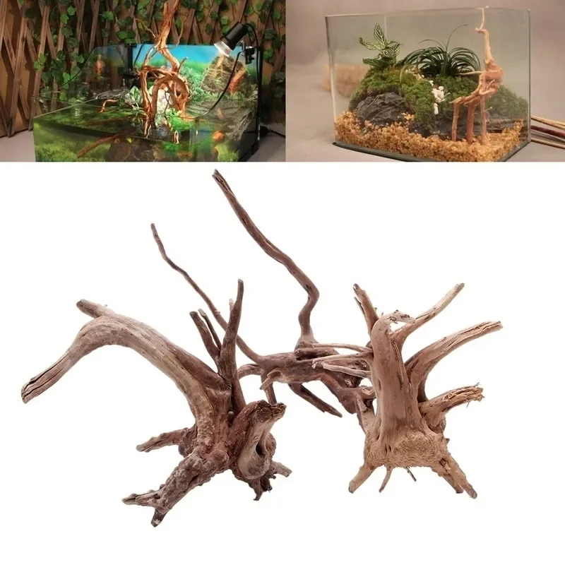 Aquarium Plant Substrate - Tronc d'Arbre Naturel en Bois Flotté
