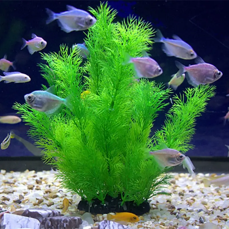 Aquarium Plant Substrate - Plantes artificielles de décoration d'aquarium, herbe