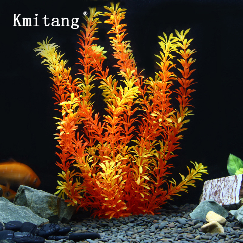 Aquarium Plant Substrate - Plantes tropicales artificielles de 100 cm,