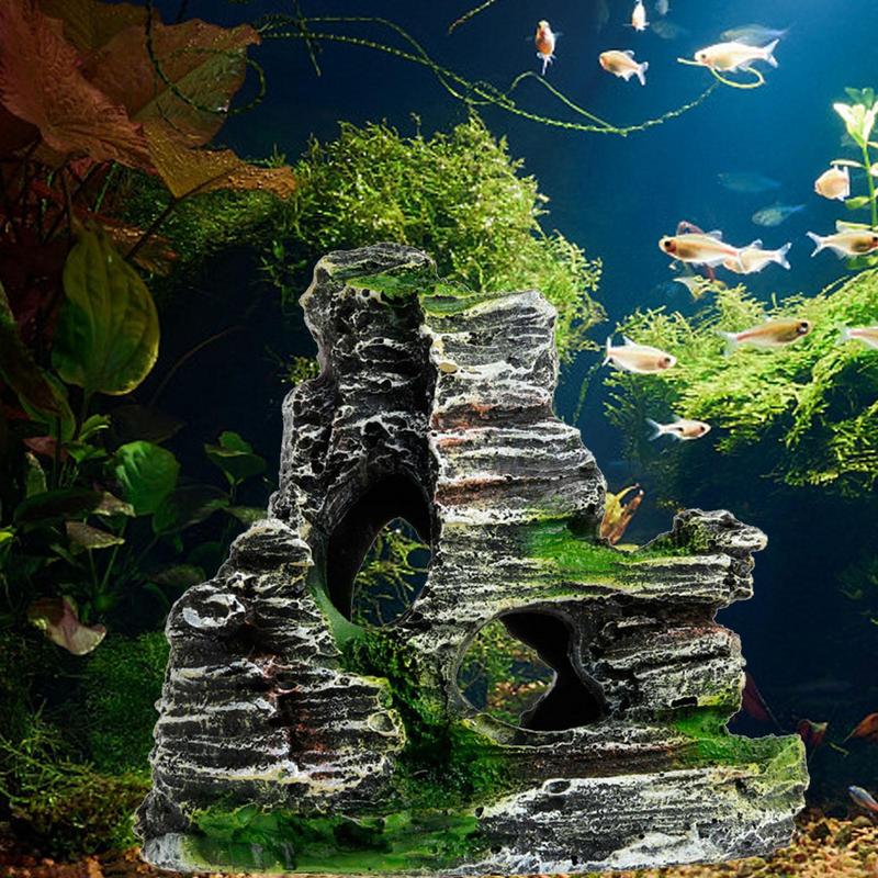 Aquarium Driftwood - Décoration en grès pour aquarium, roches
